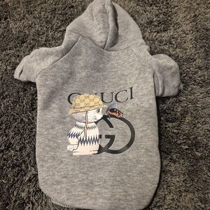 Pup Gray Hoodie with Graphic